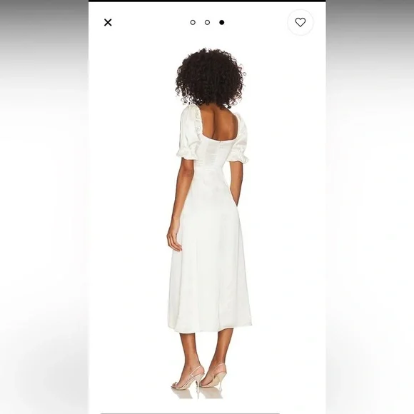 WE WORE WHAT Puff Sleeve Midi Dress - Picture 3 of 10